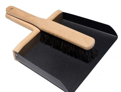 Portable wooden handle big broom dustpan set