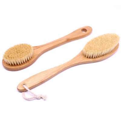 Sisal Bristle Wooden Bath Brush