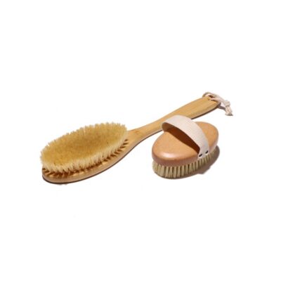 Sisal Bristle Wooden Bath Brush